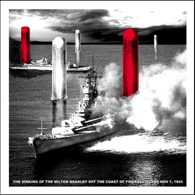 The Sinking of the Milton Bradley print by Doyle