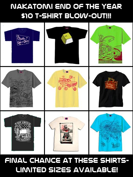 $10 End of the Year T-Shirt BLOW-OUT!