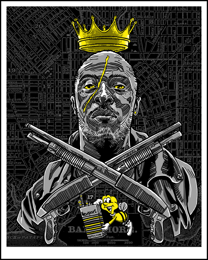 “King of Baltimore” THE WIRE inspired print by Doyle- now available