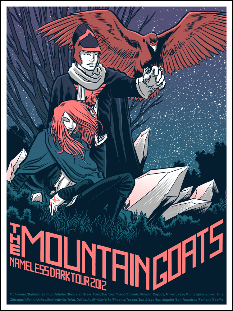 THE MOUNTAIN GOATS and OF MONTREAL gigposters by Robert Wilson IV!