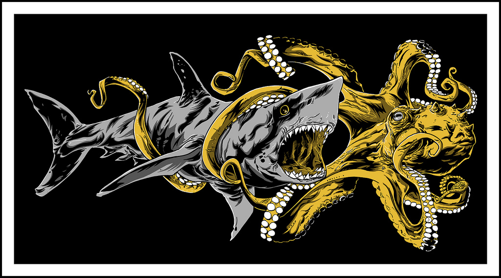MEGA SHARK vs. GIANT OCTOPUS by Tim Doyle now available!