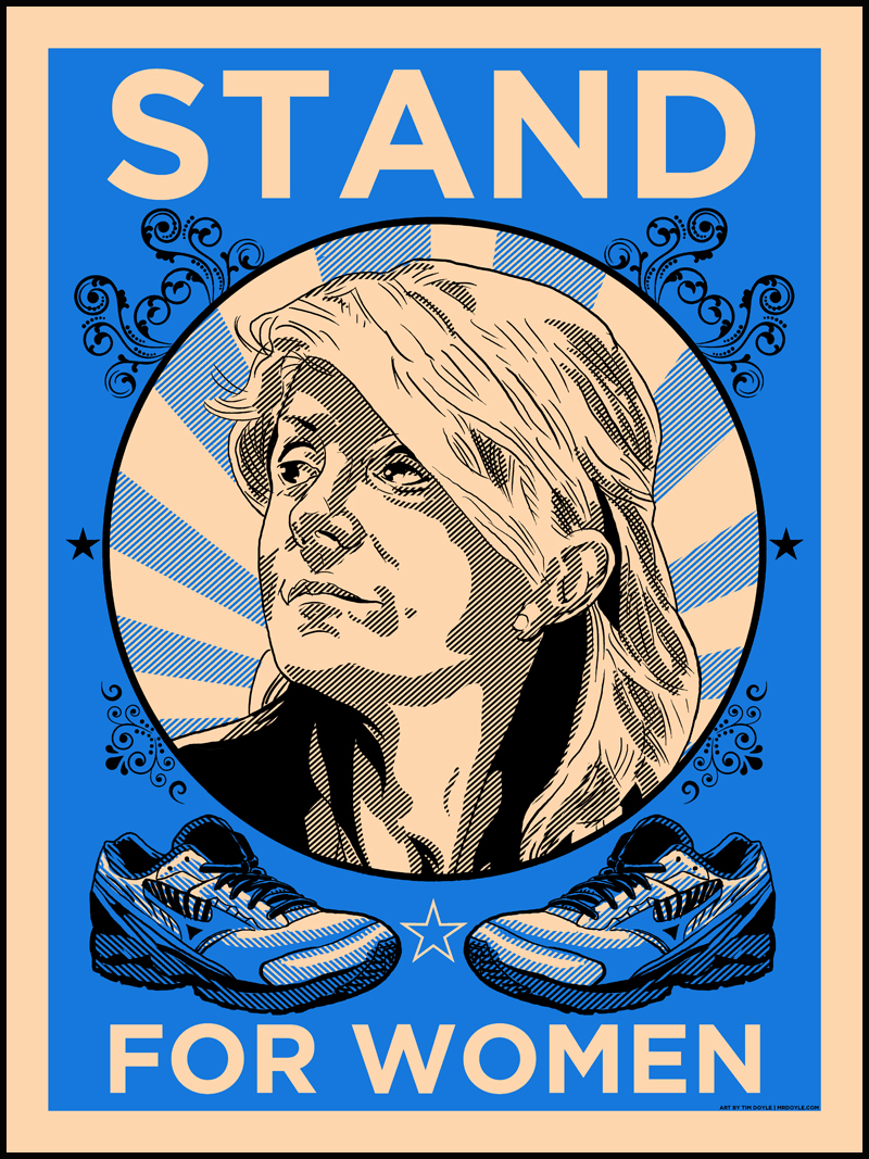 STAND WITH WENDY- official Texas Democratic Party prints by Doyle!